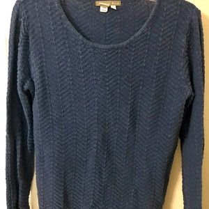 Blue linen/silk blend sweater *like new*